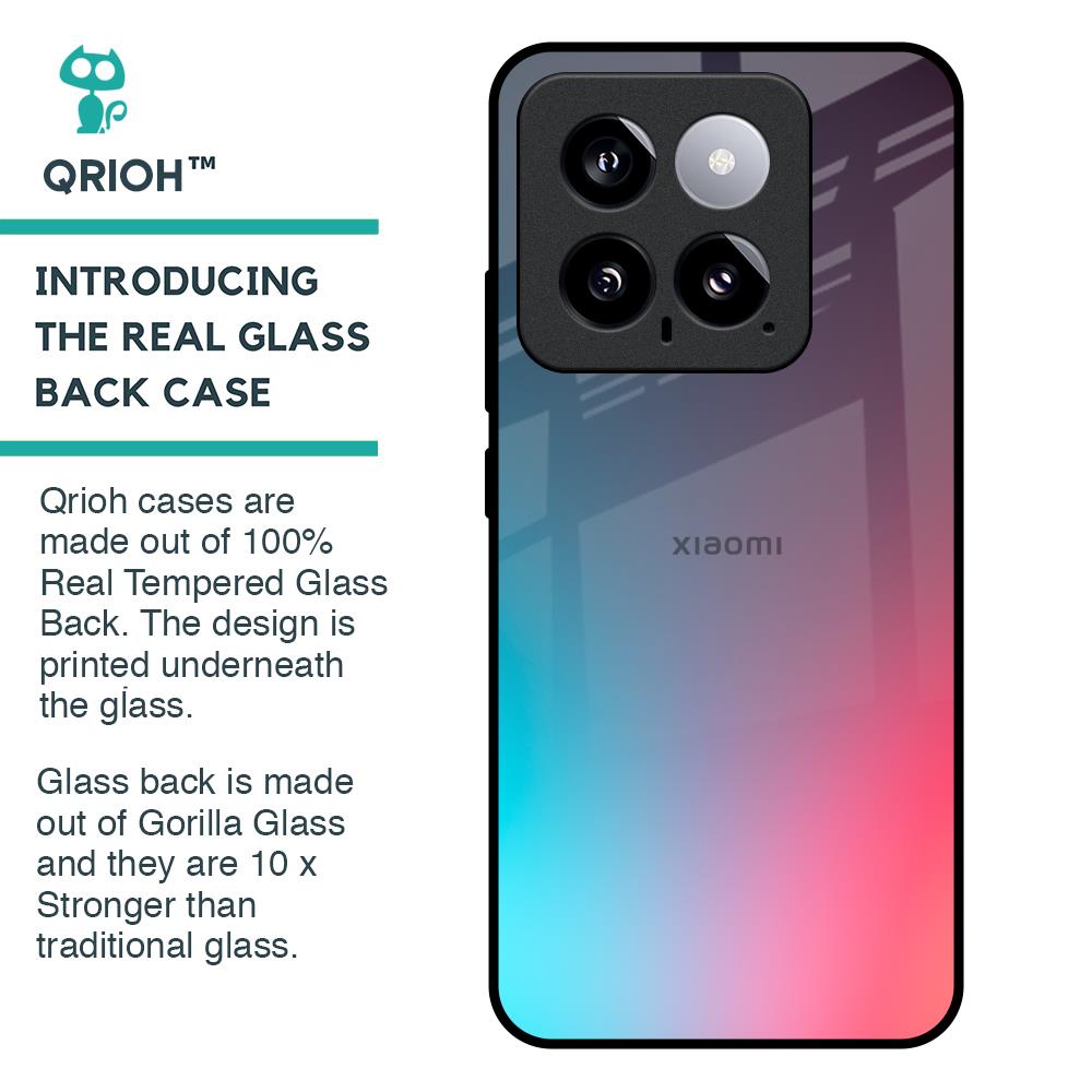 Rainbow Laser Glass Case for Mi 14