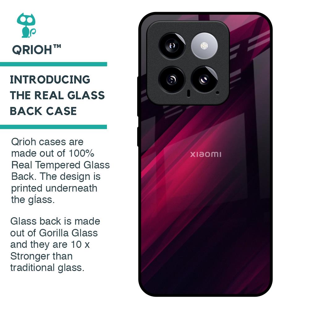 Razor Black Glass Case for Mi 14