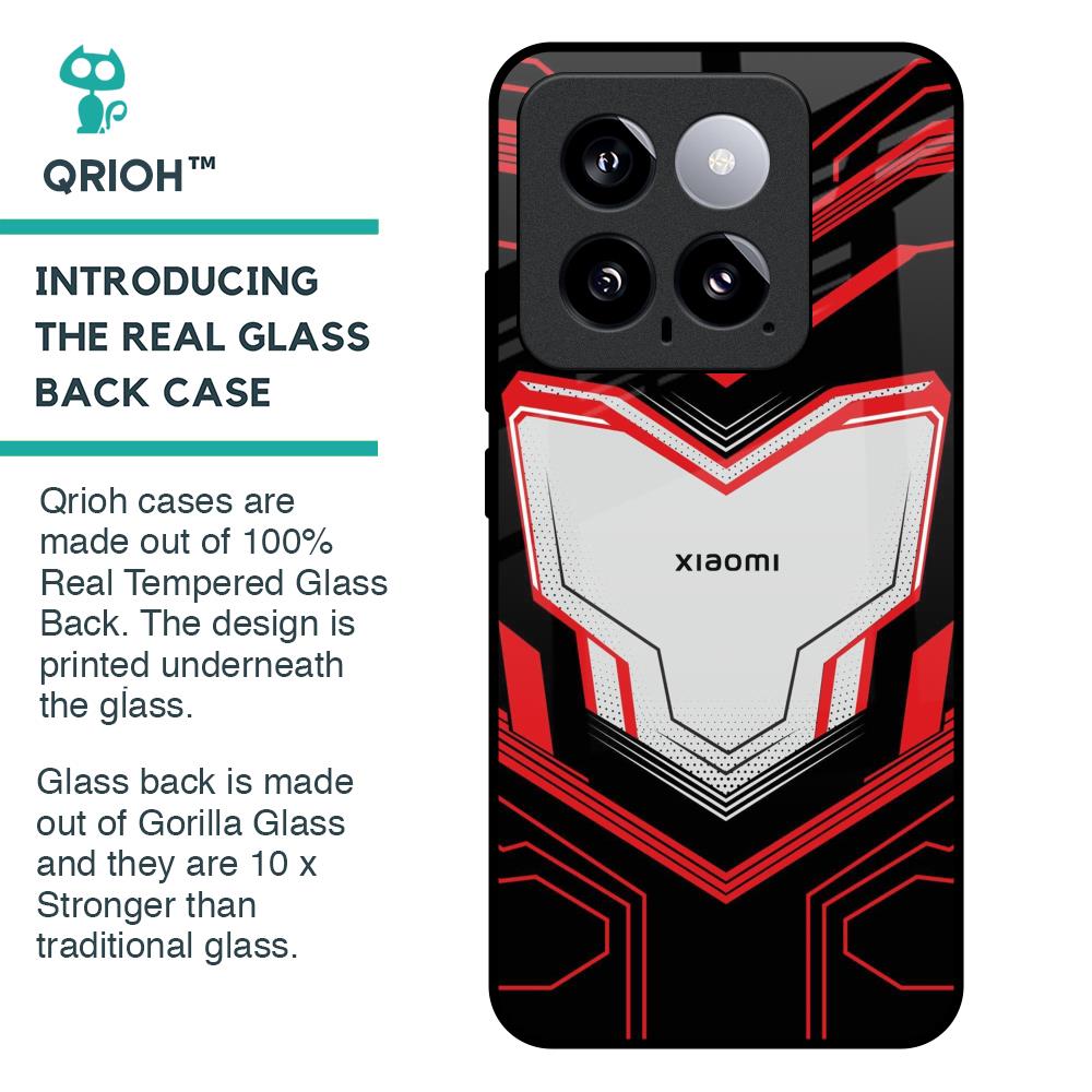 Quantum Suit Glass Case For Mi 14