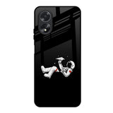 Space Traveller Oppo A18 Glass Back Cover Online