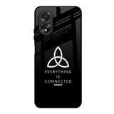 Everything Is Connected Oppo A18 Glass Back Cover Online