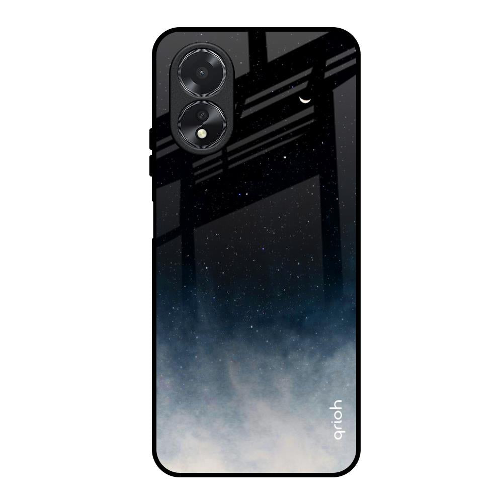 Black Aura Oppo A18 Glass Back Cover Online