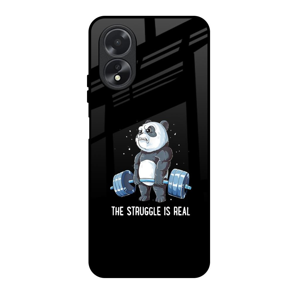 Real Struggle Oppo A18 Glass Back Cover Online