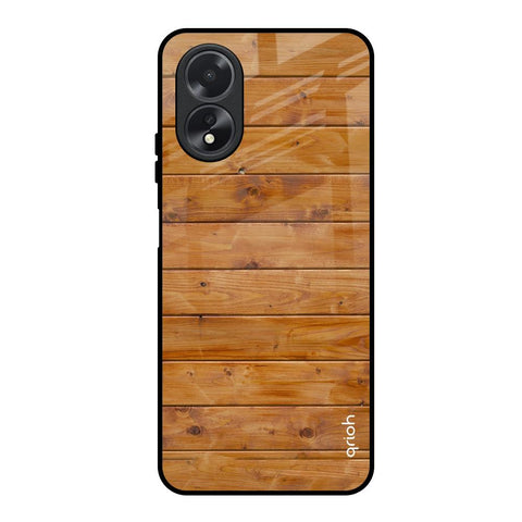 Timberwood Oppo A18 Glass Back Cover Online