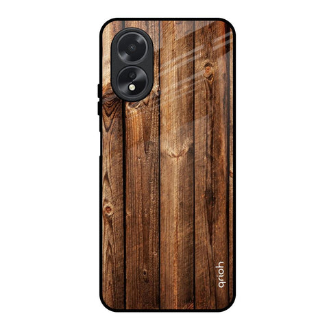 Timber Printed Oppo A18 Glass Back Cover Online