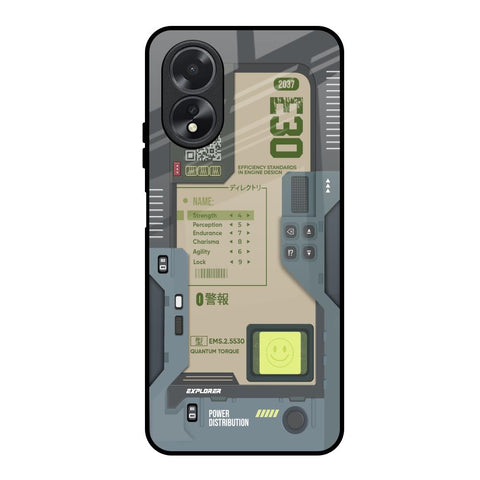 Art Station Oppo A18 Glass Back Cover Online