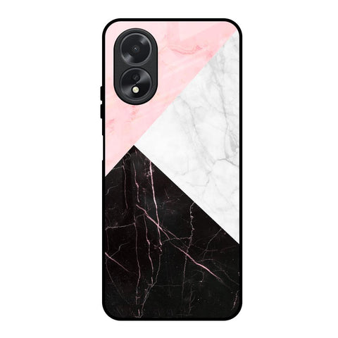 Marble Collage Art Oppo A18 Glass Back Cover Online