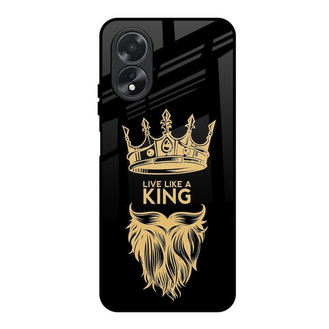King Life Oppo A18 Glass Back Cover Online