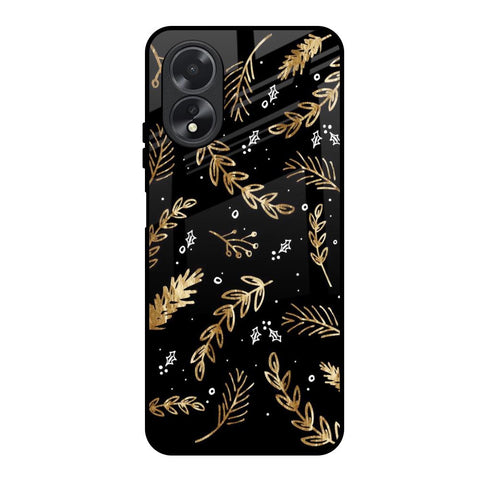 Autumn Leaves Oppo A18 Glass Back Cover Online