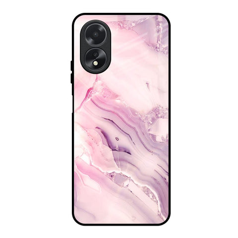 Diamond Pink Gradient Oppo A18 Glass Back Cover Online