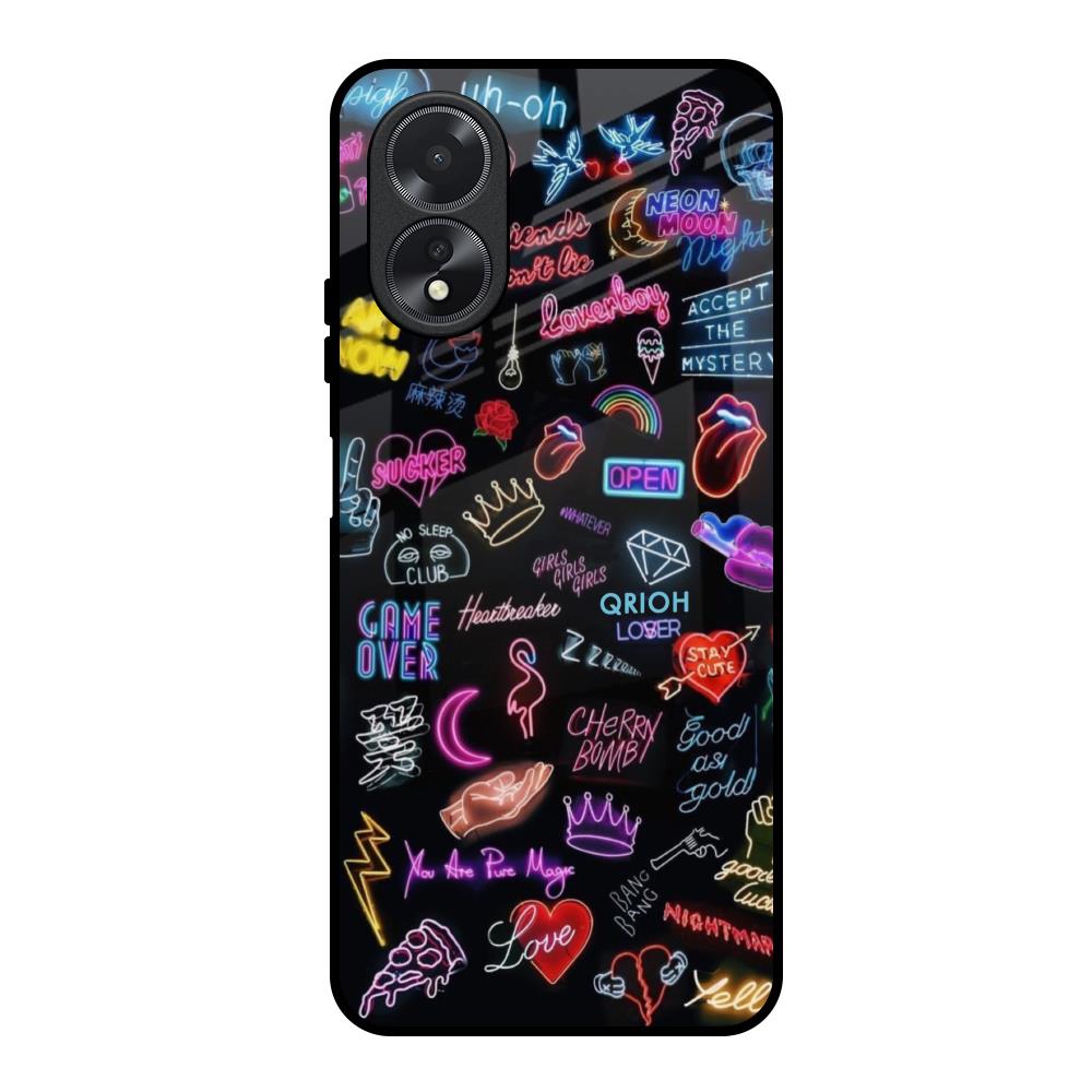Accept The Mystery Oppo A18 Glass Back Cover Online