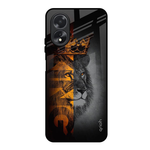 King Of Forest Oppo A18 Glass Back Cover Online