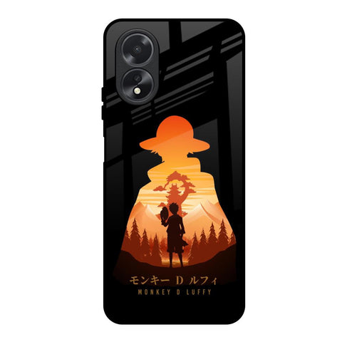 Luffy One Piece Oppo A18 Glass Back Cover Online