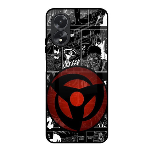 Sharingan Oppo A18 Glass Back Cover Online