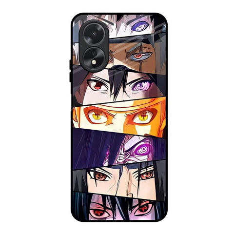 Anime Eyes Oppo A18 Glass Back Cover Online