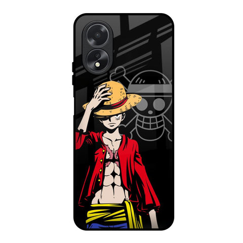 Hat Crew Oppo A18 Glass Back Cover Online