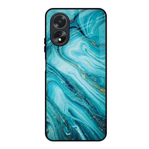 Ocean Marble Oppo A18 Glass Back Cover Online
