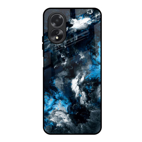 Cloudy Dust Oppo A18 Glass Back Cover Online