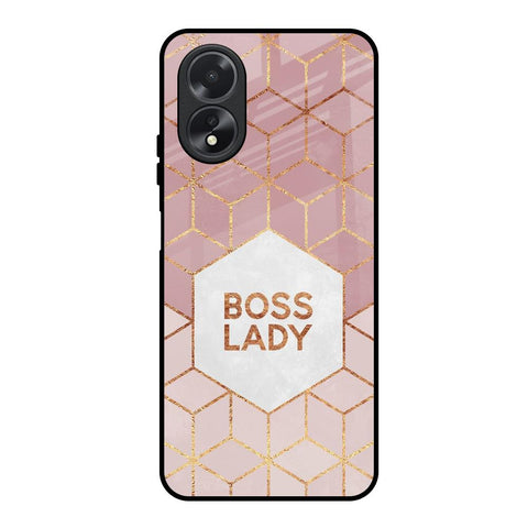 Boss Lady Oppo A18 Glass Back Cover Online