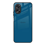 Cobalt Blue Oppo A18 Glass Back Cover Online