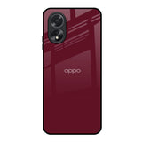 Classic Burgundy Oppo A18 Glass Back Cover Online