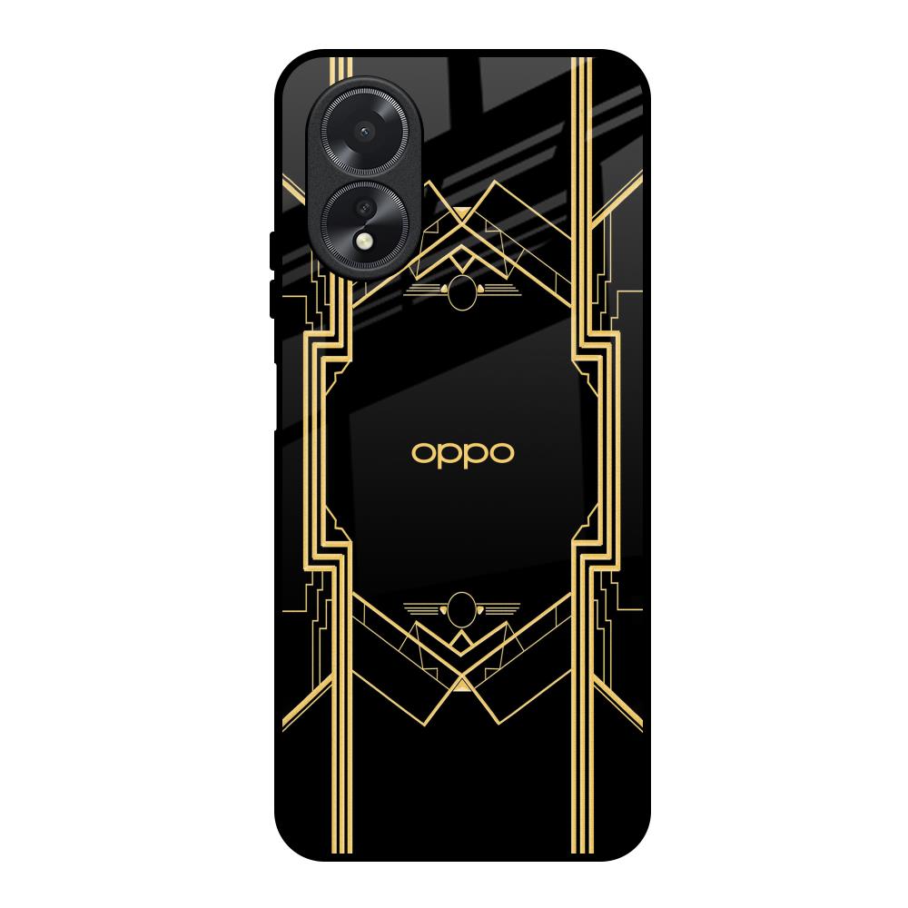 Sacred Logo Oppo A18 Glass Back Cover Online