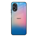 Blue & Pink Ombre Oppo A18 Glass Back Cover Online