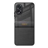 Grey Metallic Glass Oppo A18 Glass Back Cover Online