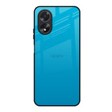 Blue Aqua Oppo A18 Glass Back Cover Online