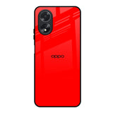 Blood Red Oppo A18 Glass Back Cover Online