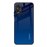 Very Blue Oppo A18 Glass Back Cover Online