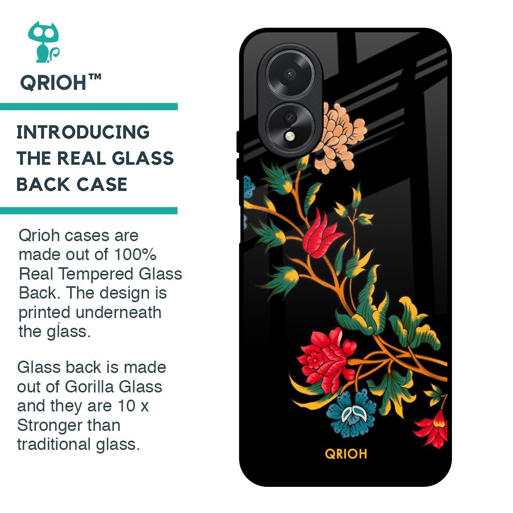 Dazzling Art Glass Case for Oppo A18