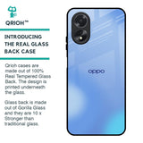 Vibrant Blue Texture Glass Case for Oppo A18