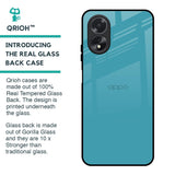Oceanic Turquiose Glass Case for Oppo A18