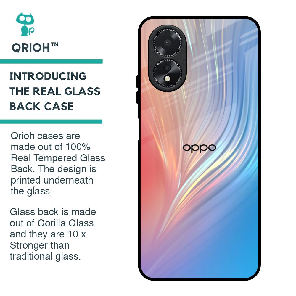 Mystic Aurora Glass Case for Oppo A18