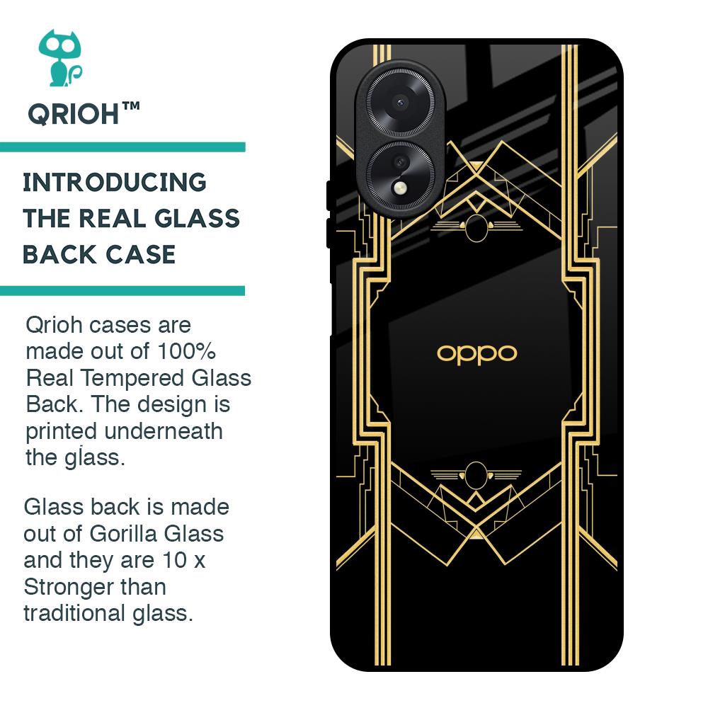 Sacred Logo Glass Case for Oppo A18