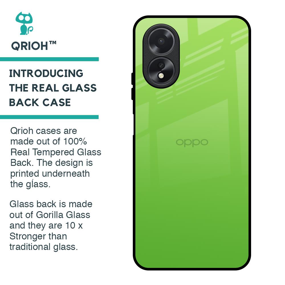 Paradise Green Glass Case For Oppo A18
