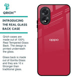 Solo Maroon Glass case for Oppo A18