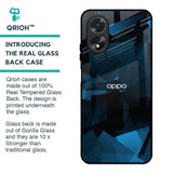 Polygonal Blue Box Glass Case For Oppo A18