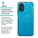Blue Aqua Glass Case for Oppo A18