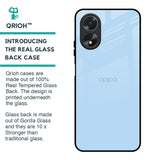 Pastel Sky Blue Glass Case for Oppo A18