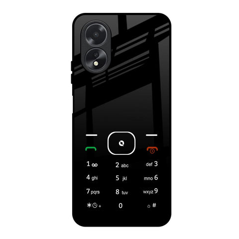 Classic Keypad Pattern Oppo A38 Glass Back Cover Online