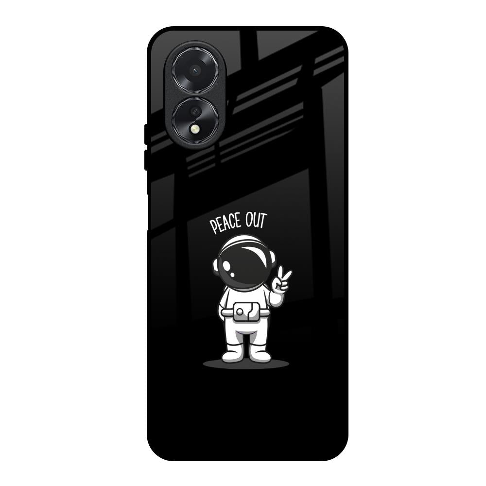 Peace Out Astro Oppo A38 Glass Back Cover Online