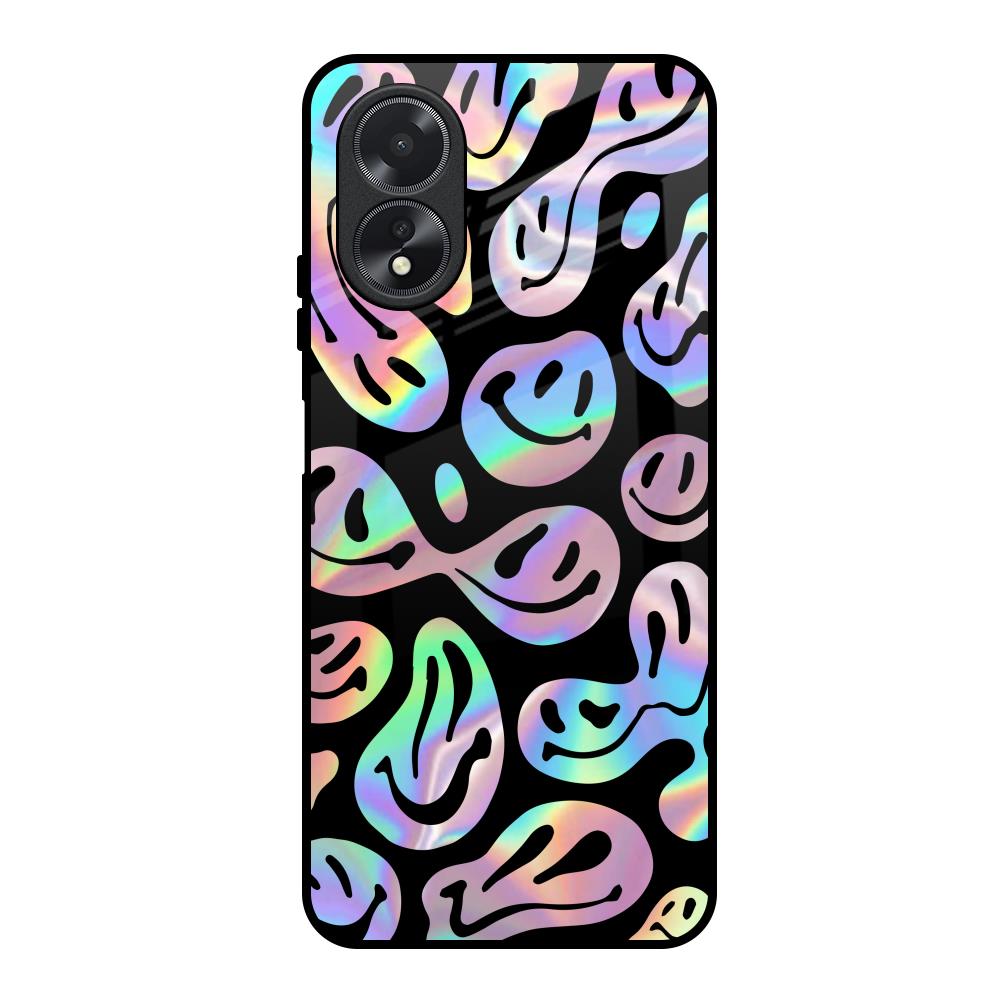 Acid Smile Oppo A38 Glass Back Cover Online