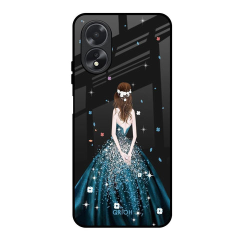 Queen Of Fashion Oppo A38 Glass Back Cover Online