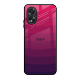 Wavy Pink Pattern Oppo A38 Glass Back Cover Online