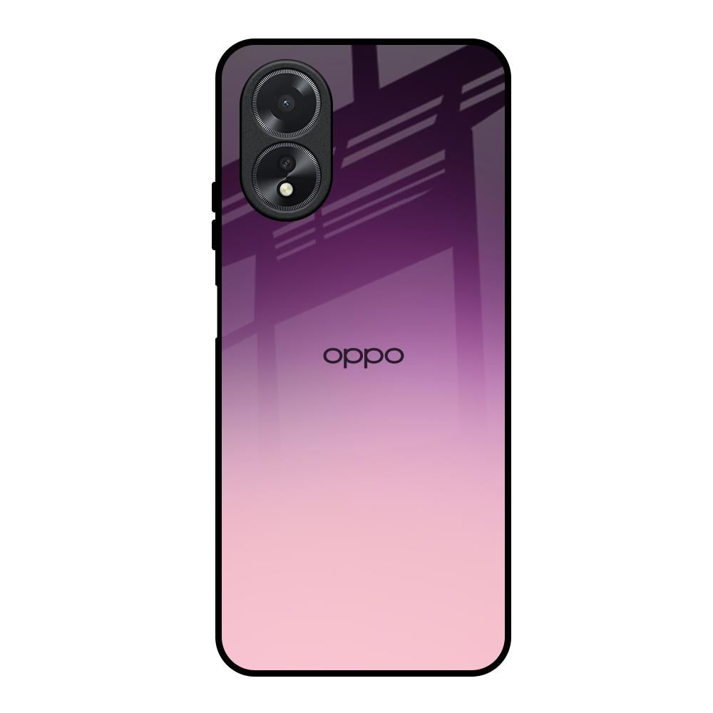 Purple Gradient Oppo A38 Glass Back Cover Online