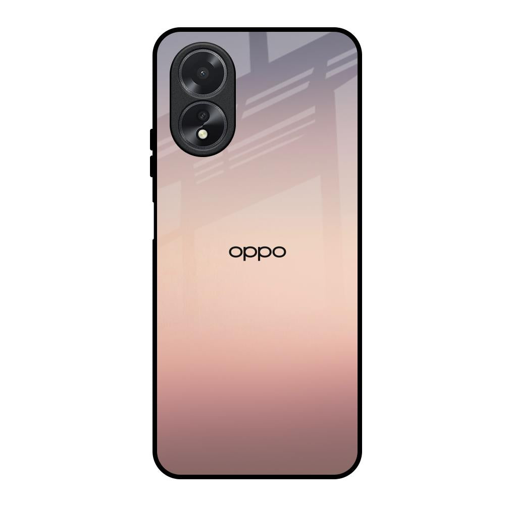 Golden Mauve Oppo A38 Glass Back Cover Online