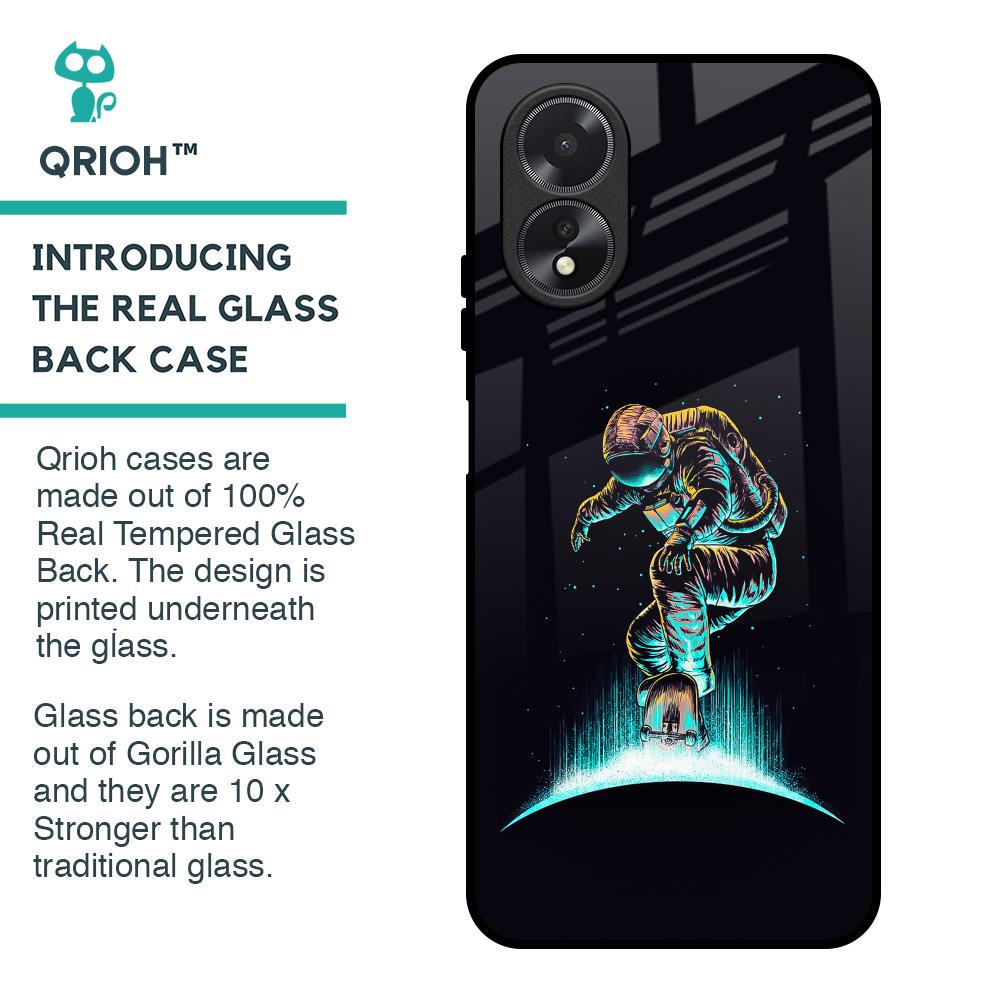 Star Ride Glass Case for Oppo A38