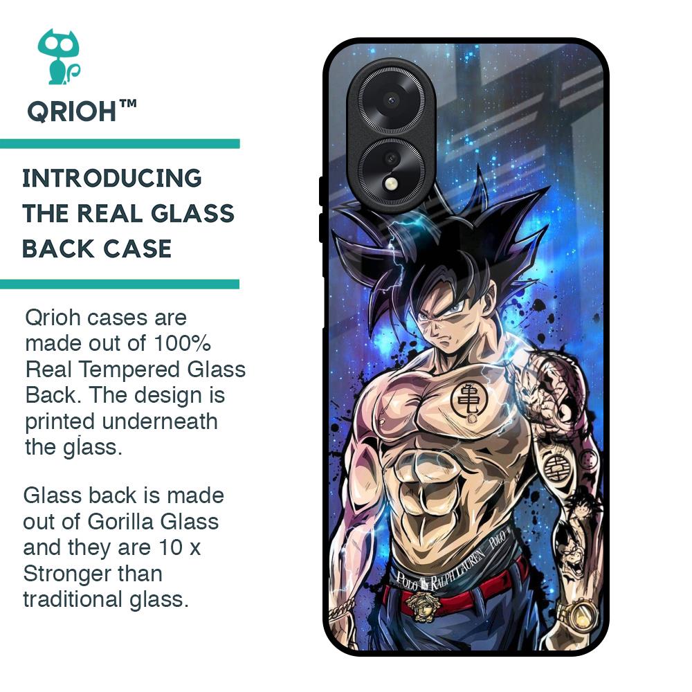 Branded Anime Glass Case for Oppo A38